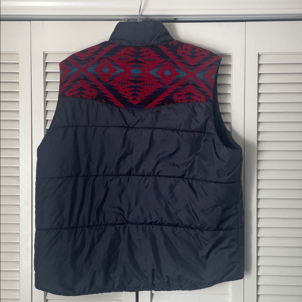 Pendleton Diamond Desert Pattern Black Puffer Ves… - image 3